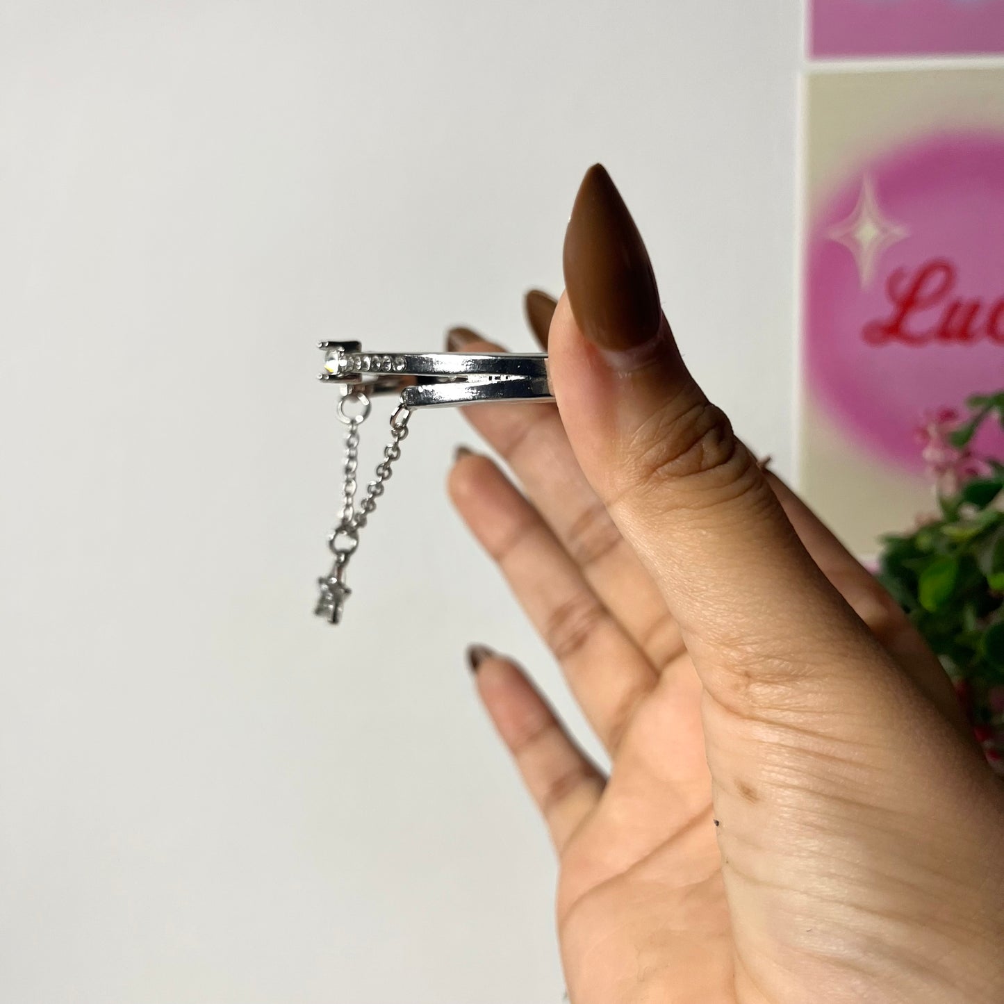 Silver Plated Star Studded Bracelet