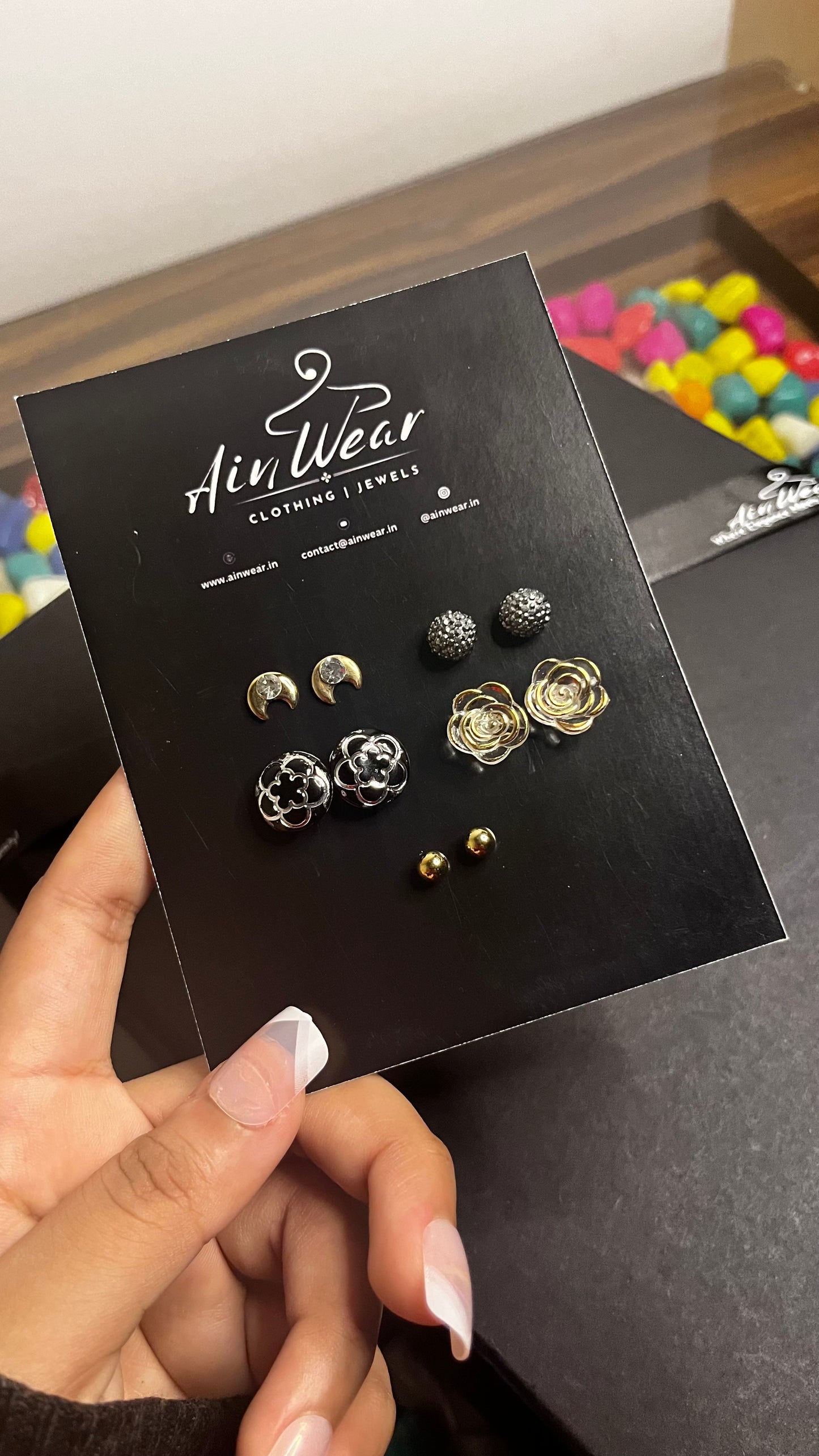 Minimal Earrings Combo (Pair Of 10 Earrings)