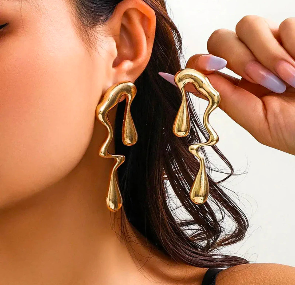 Viral Abstract Glossy Earrings