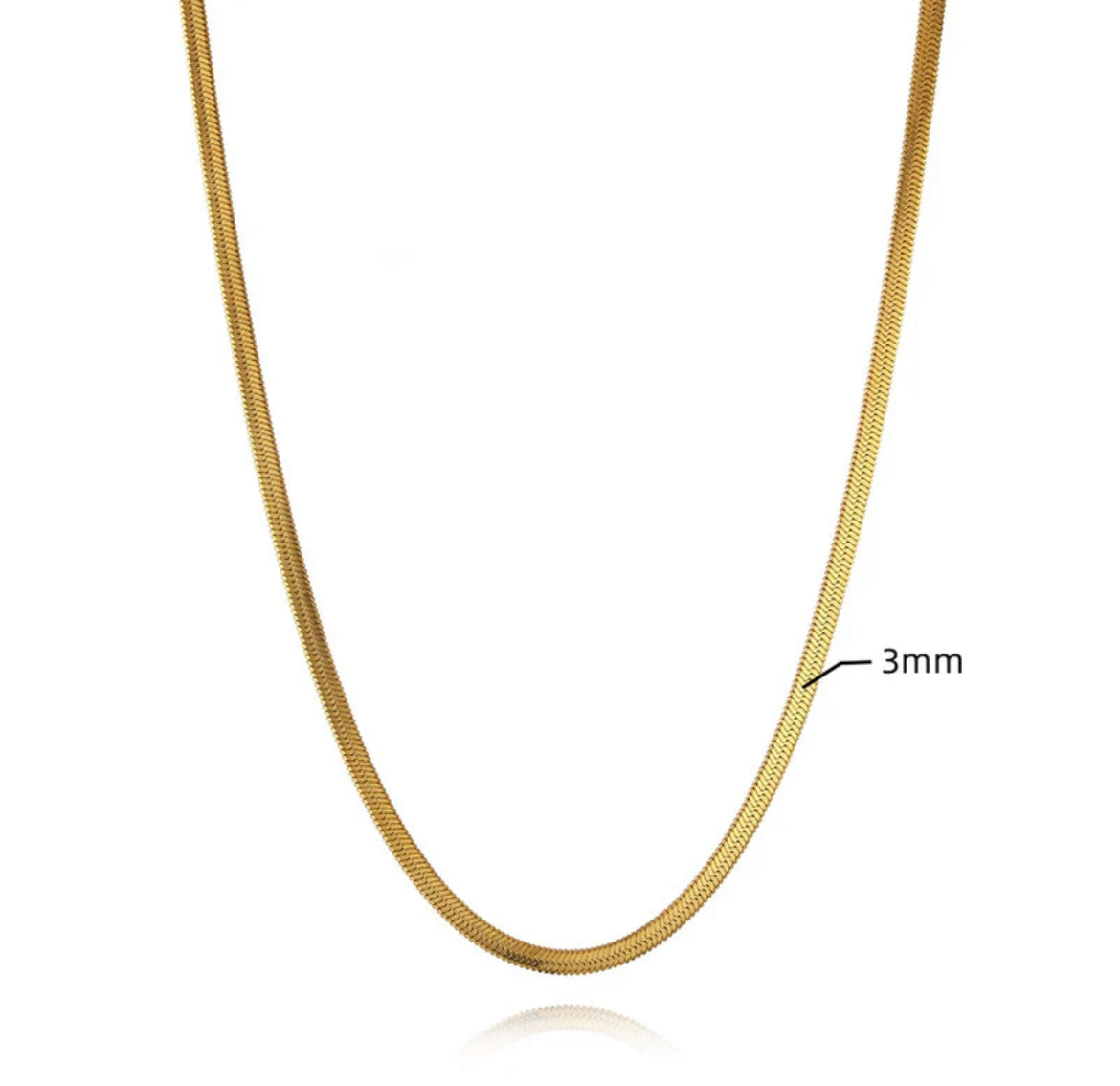 Gold Plated Snake Chain (Anti Tarnish)