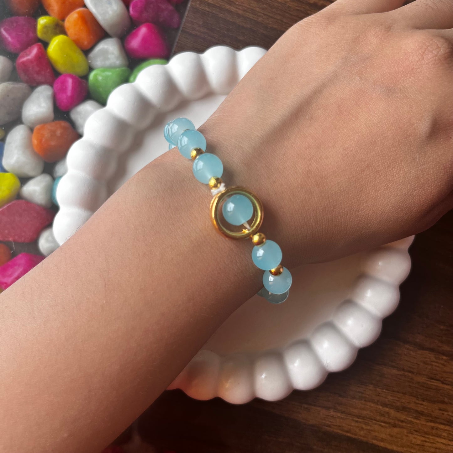 Blue Panda Charm Bracelet
