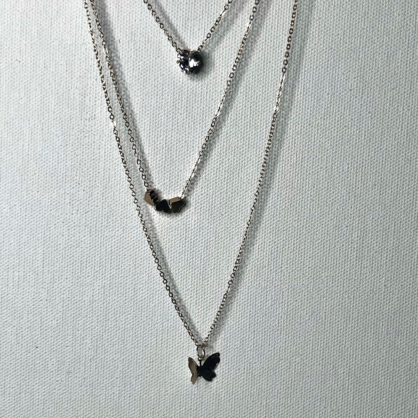 Heart & Butterfly Necklace