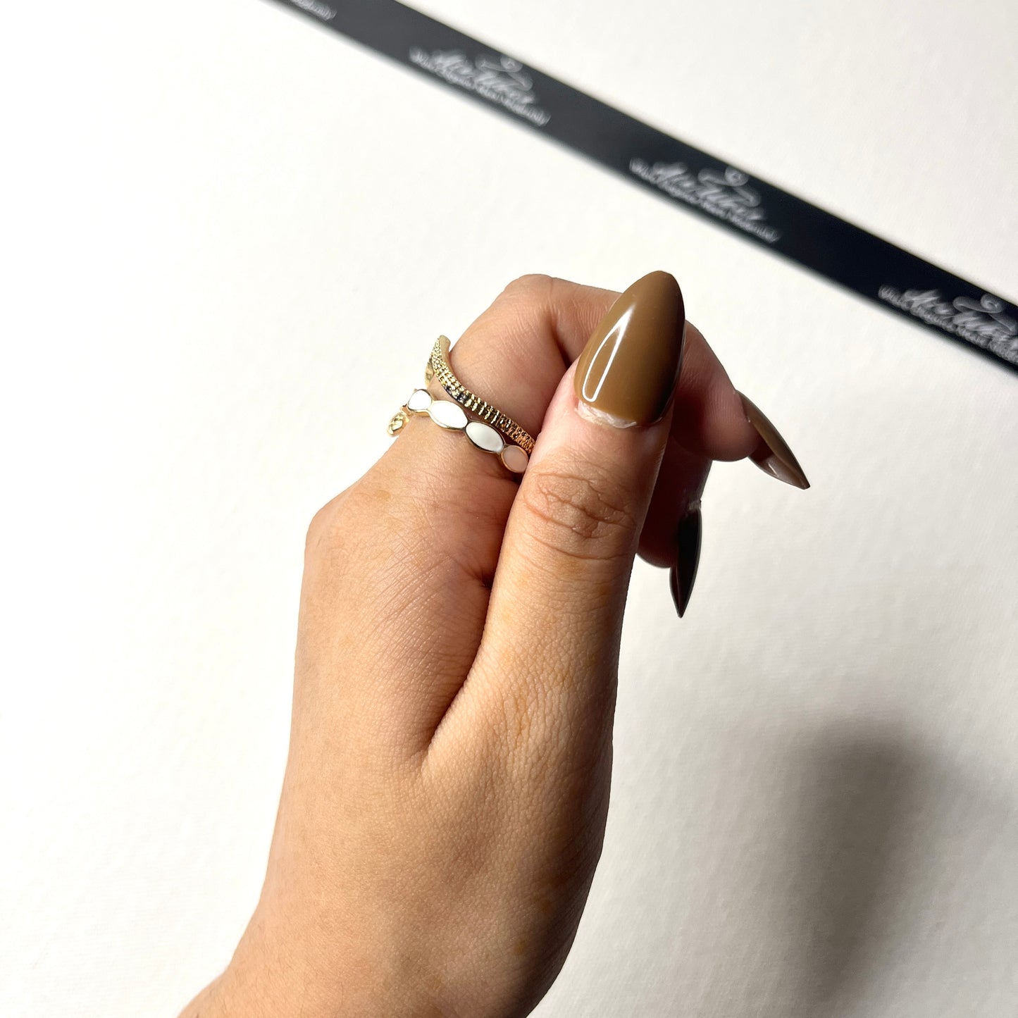 Moon Hug Stack Rings Set Of 5