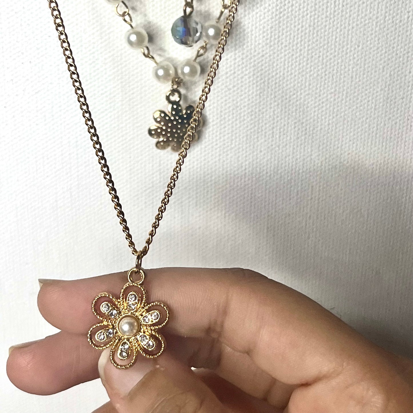 Flower Layered Necklace
