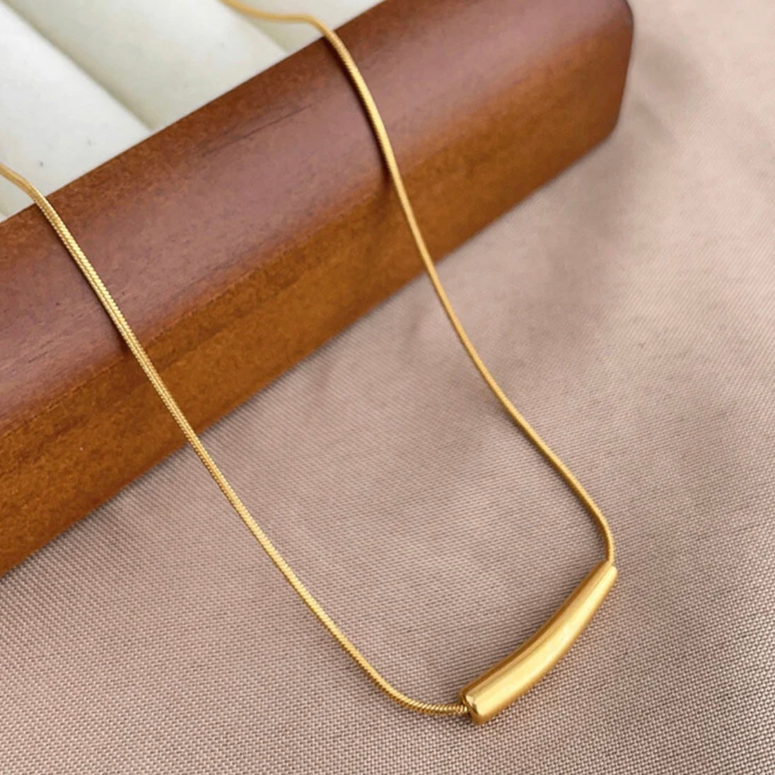 Gold Plated Anti Tarnish Minimalistic Necklace