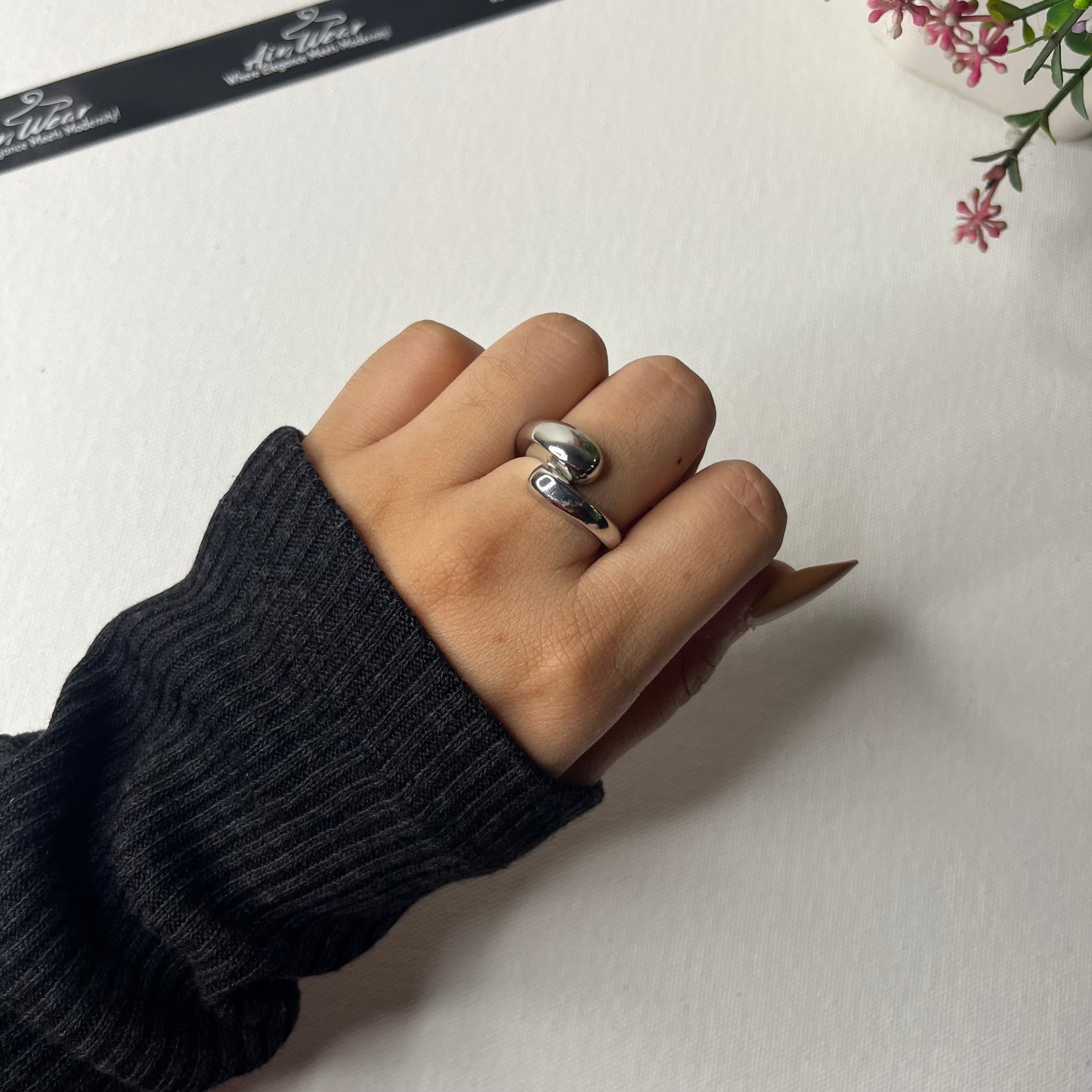 Silver Chunky Ring