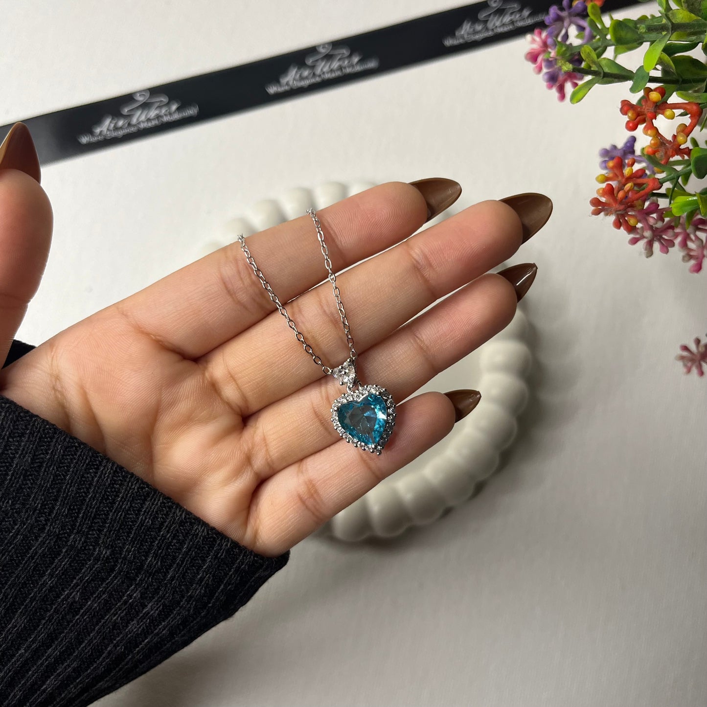 Titanic Ocean Heart Anti Tarnish Necklace