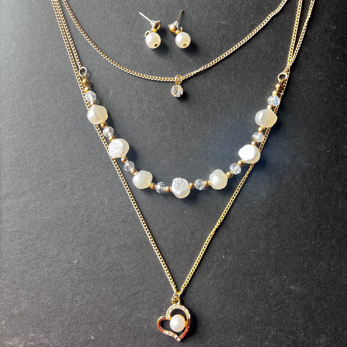 Heart & Shells Layered Necklace