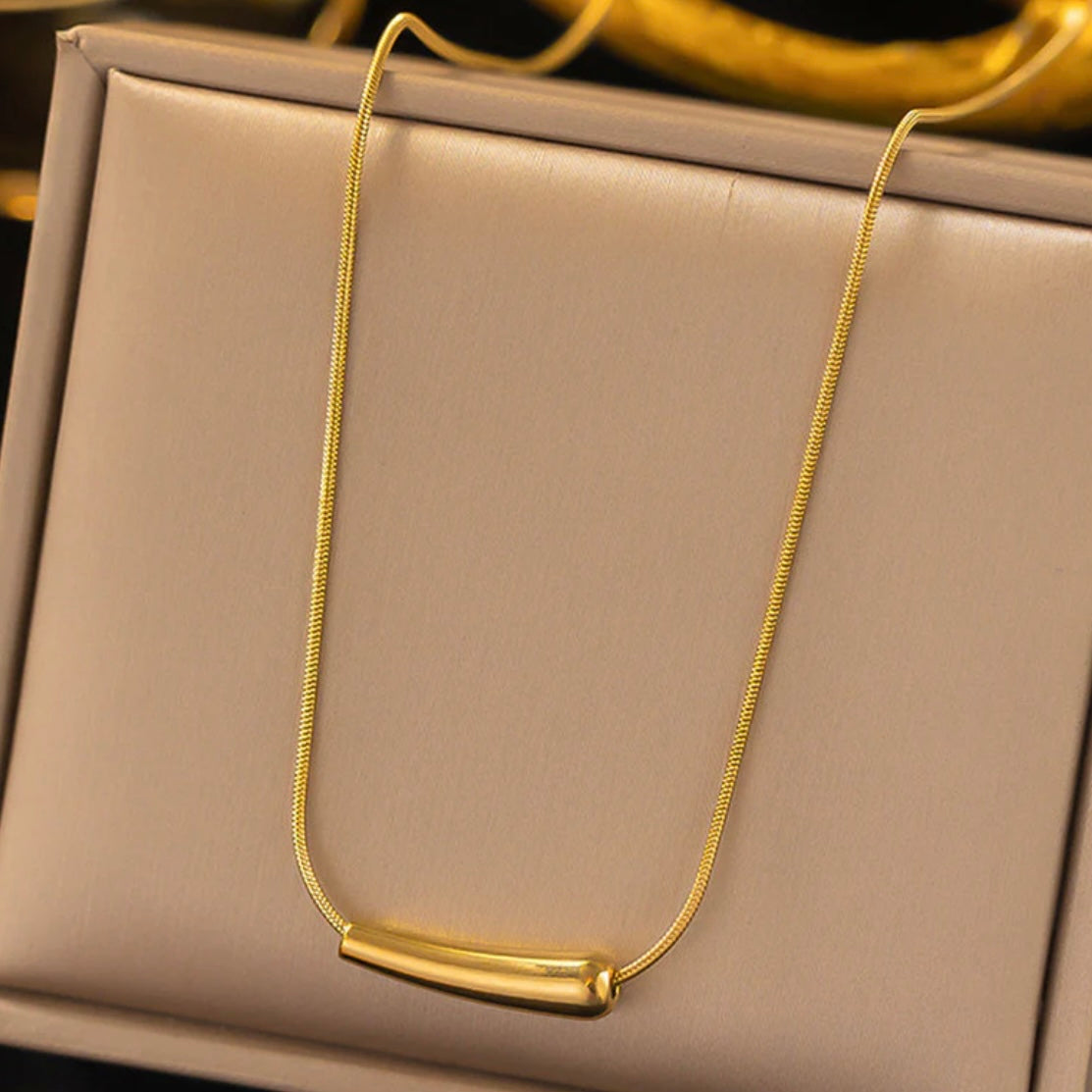 Gold Plated Anti Tarnish Minimalistic Necklace