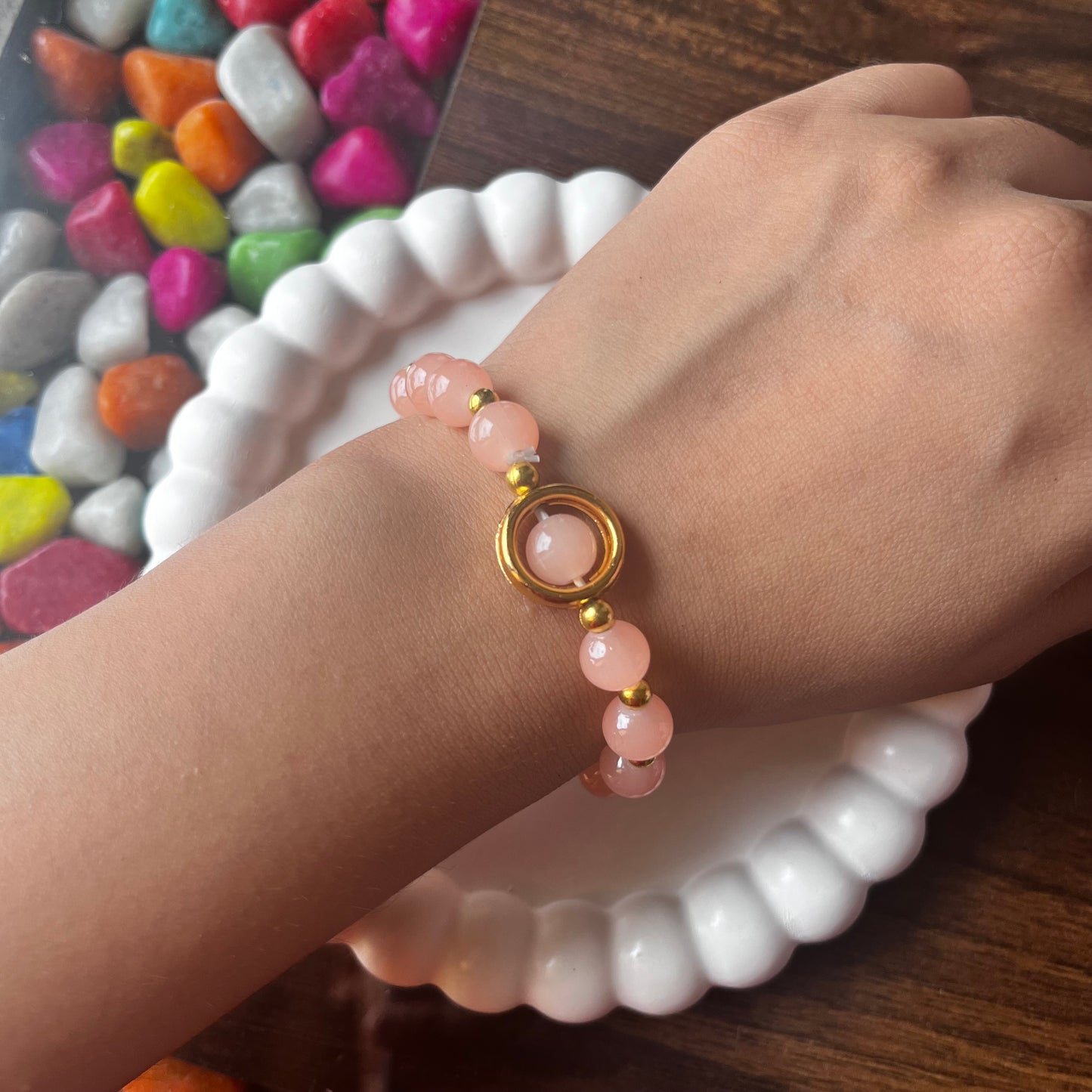 Orange Panda Charm Bracelet