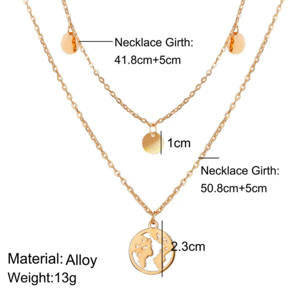 Double Layered Earth Necklace