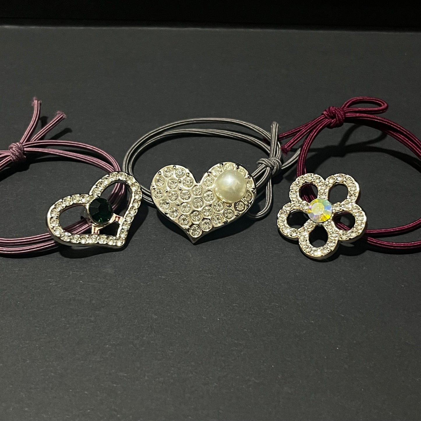 Fancy Hair Rubber Band (Set Of 3) Ain Wear - Where Elegance Meets Modernity!