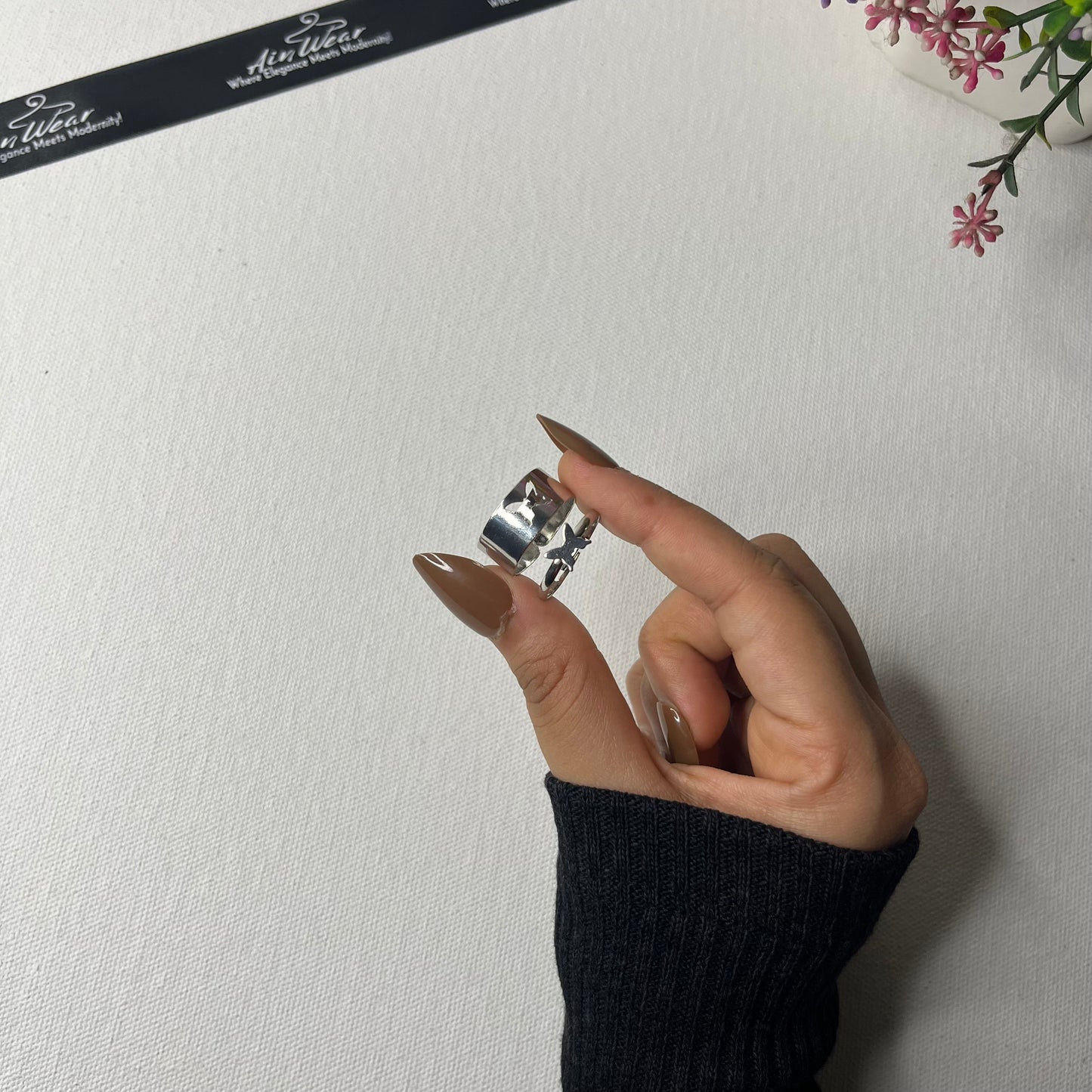 Butterfly Couple Rings