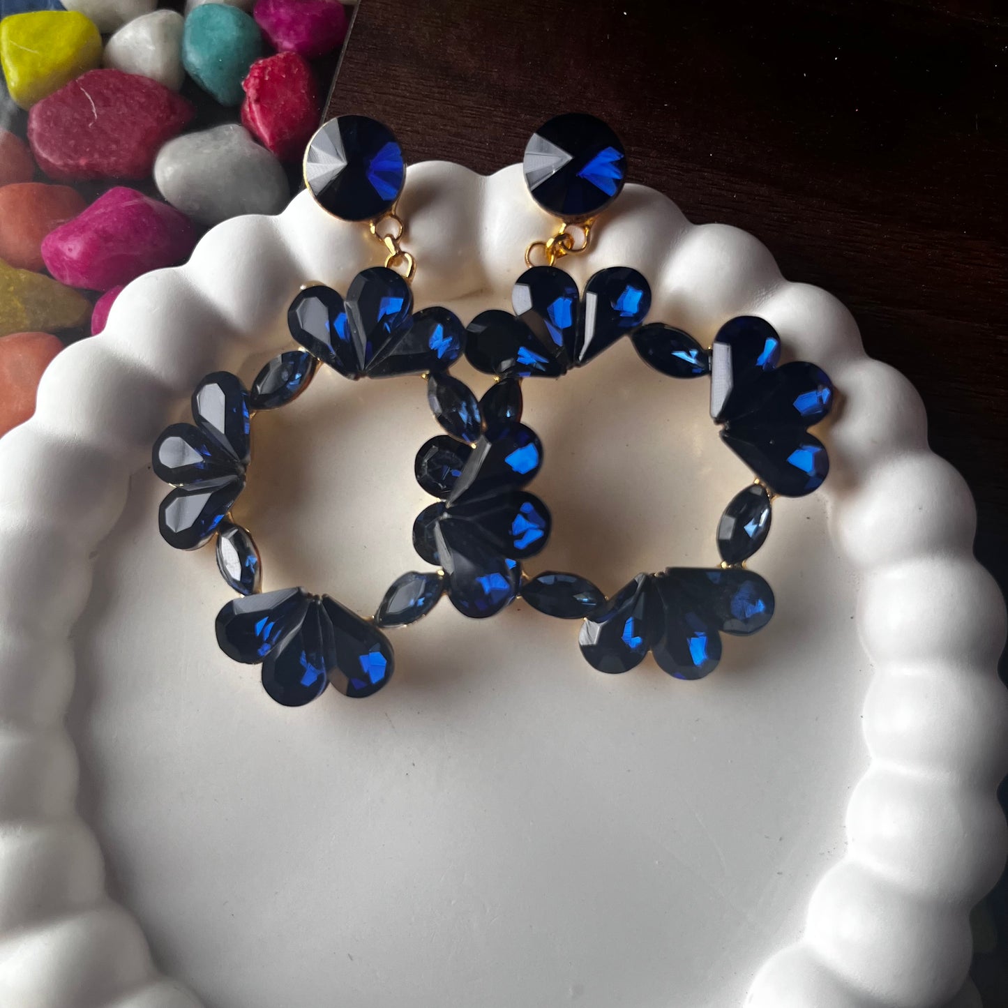 Blue Viral Gemstone Earrings