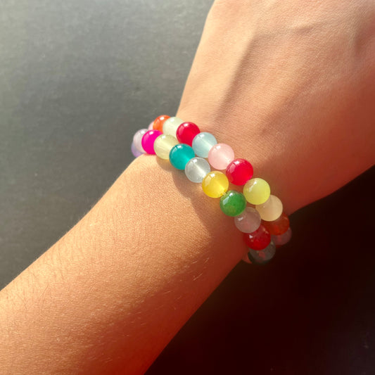 Multi Colour Viral Bracelets (Set Of 2) Ain Wear