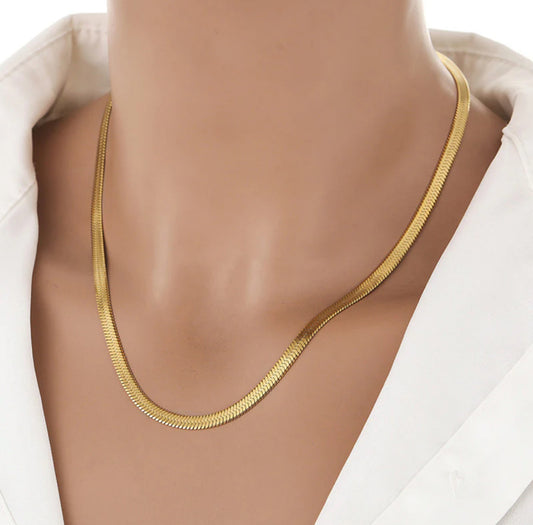 Gold Plated Snake Chain (Anti Tarnish)