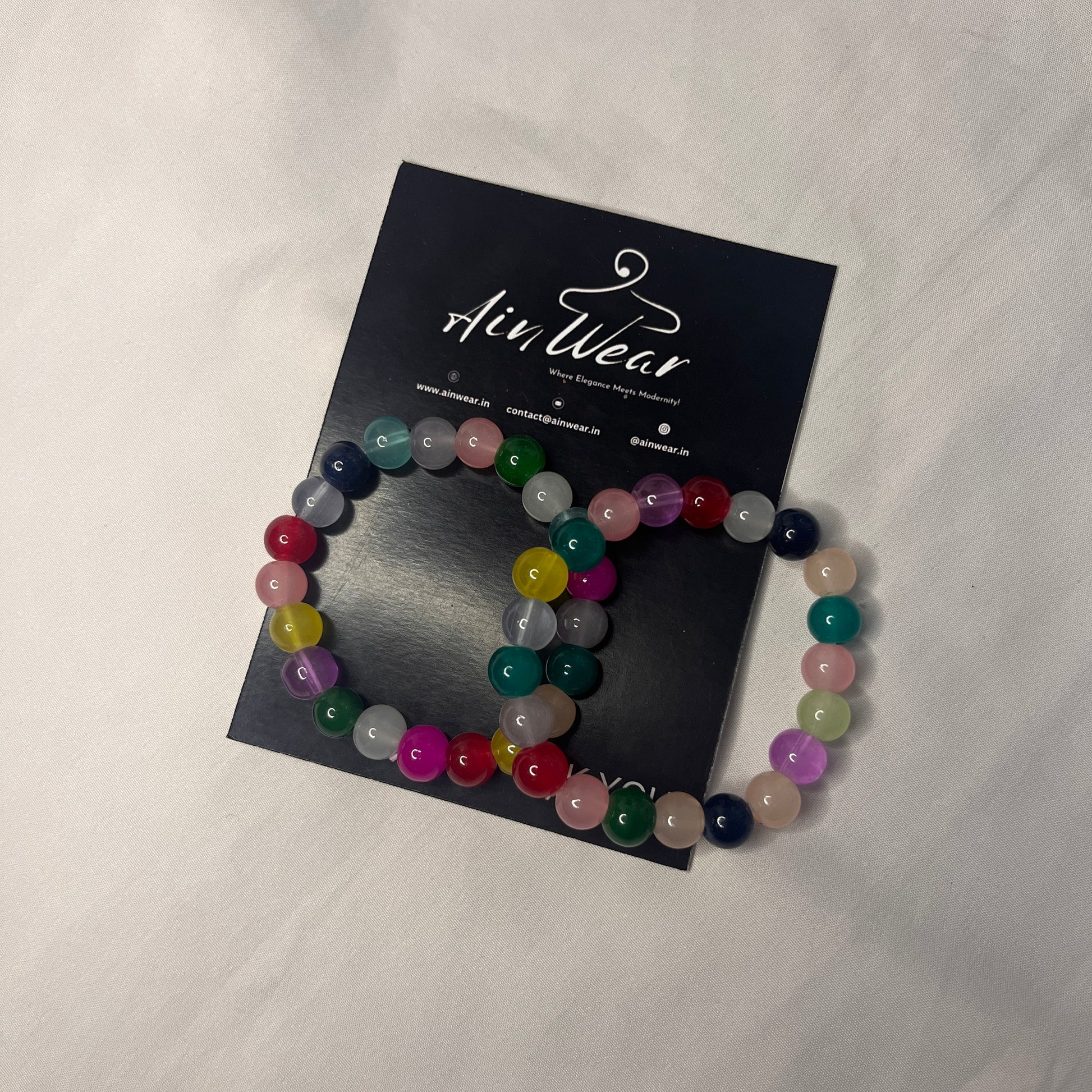 Multi Colour Viral Bracelets (Set Of 2) Ain Wear