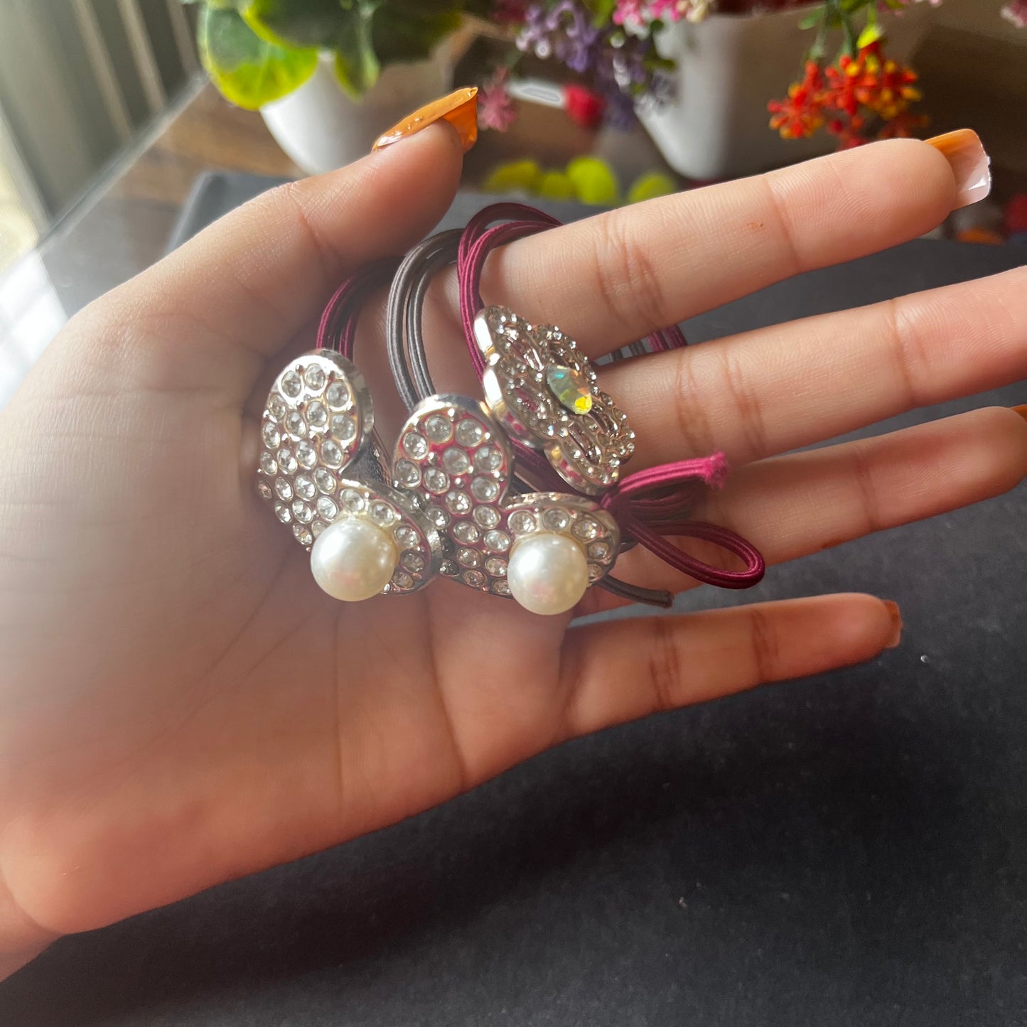 Fancy Hair Rubber Band (Set Of 3)