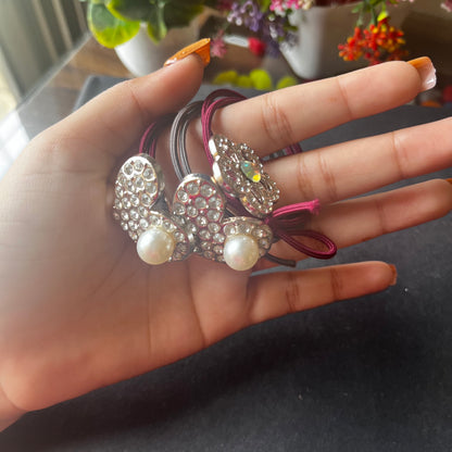 Fancy Hair Rubber Band (Set Of 3)