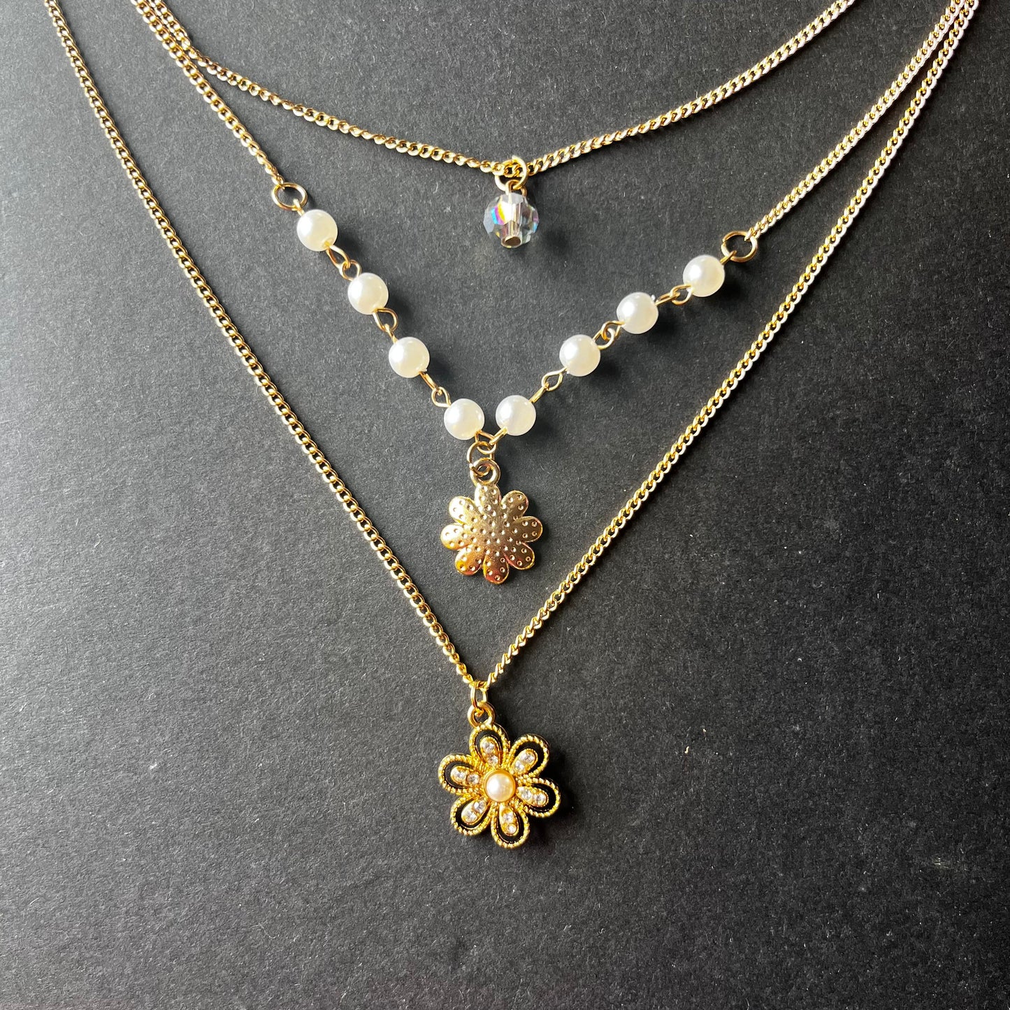 Flower Layered Necklace
