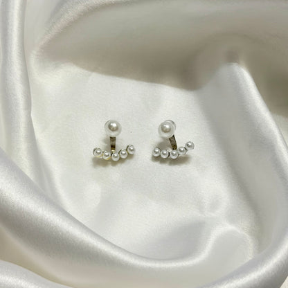 Silver & Pearl Korean Earrings