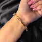 Viral Pink Purple Tulip Anti Tarnish Bracelet