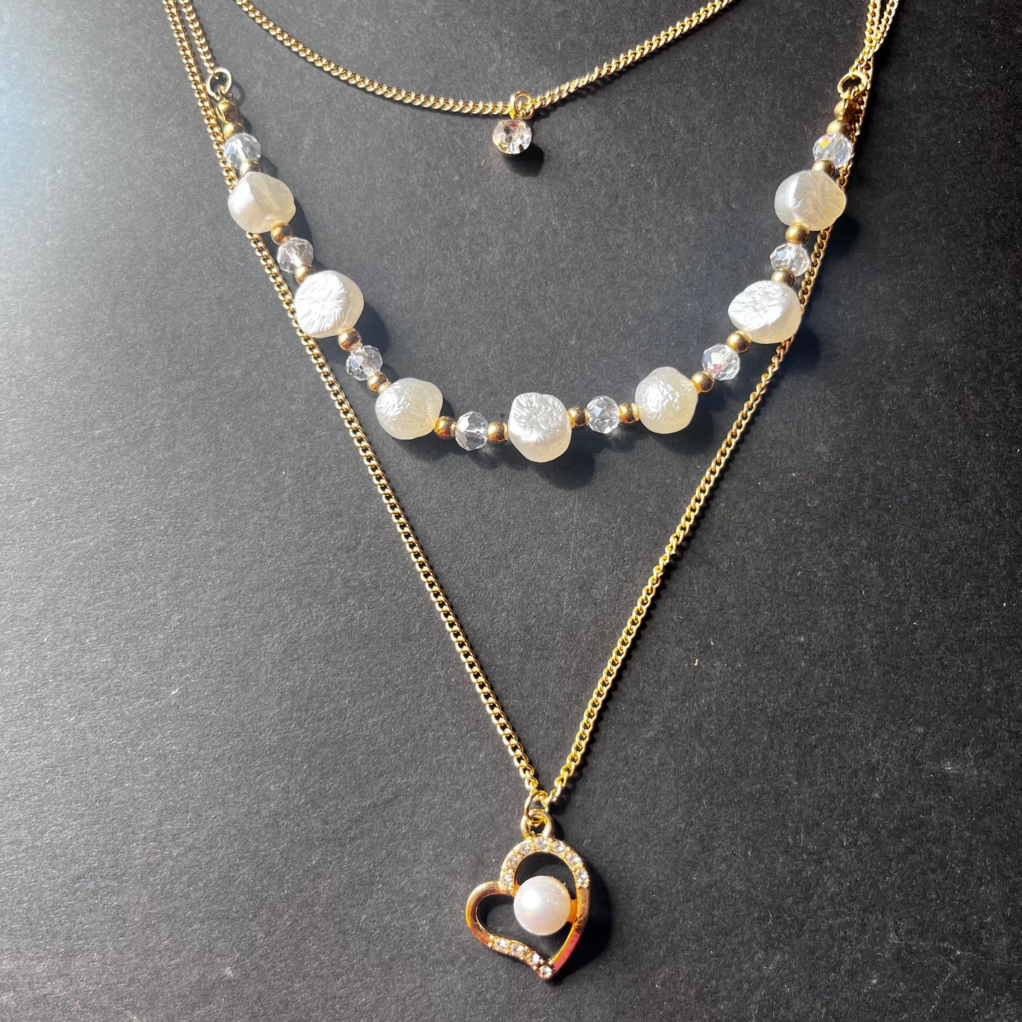 Heart & Shells Layered Necklace