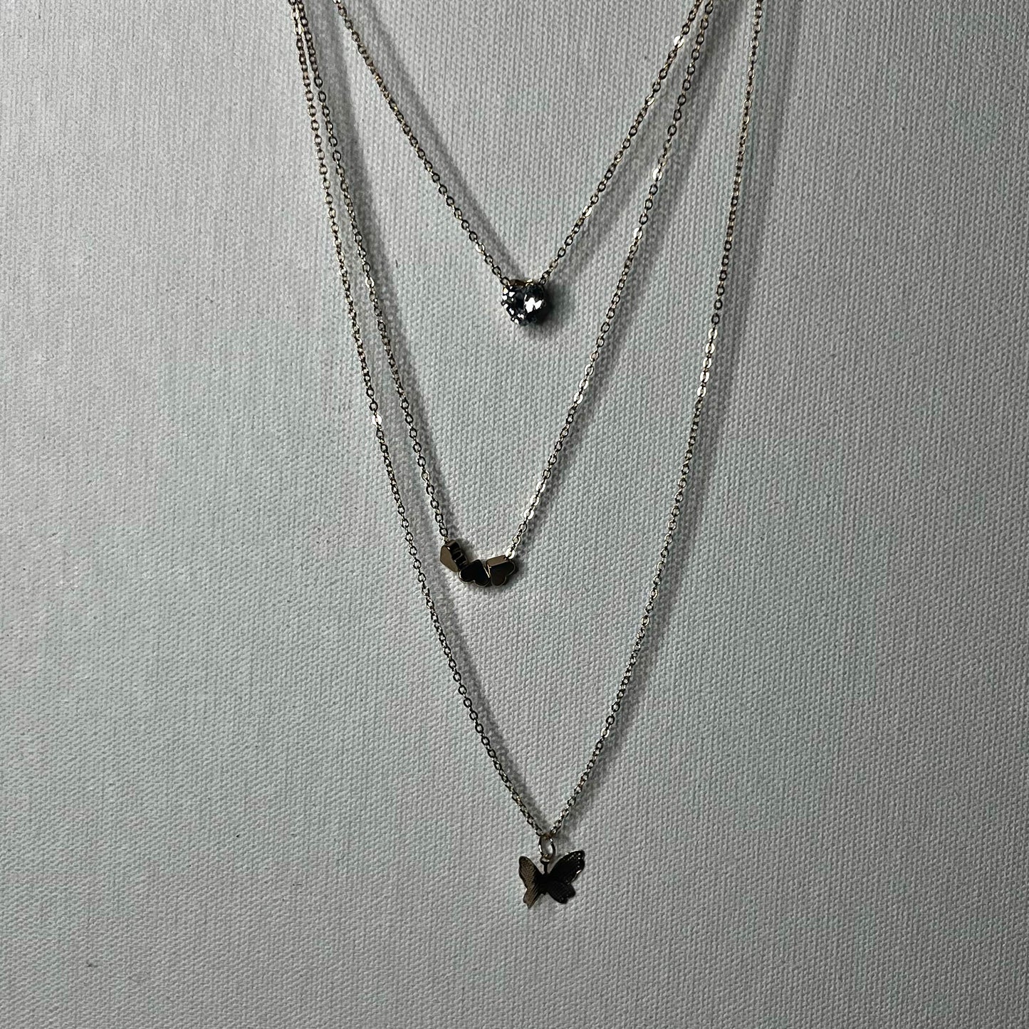Heart & Butterfly Necklace
