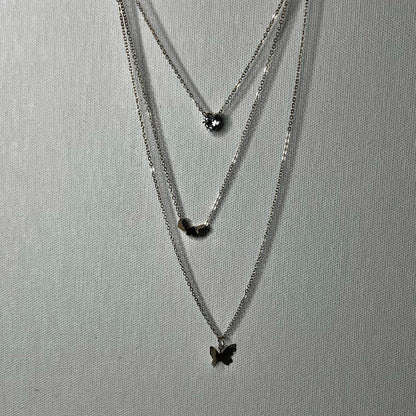 Heart & Butterfly Necklace