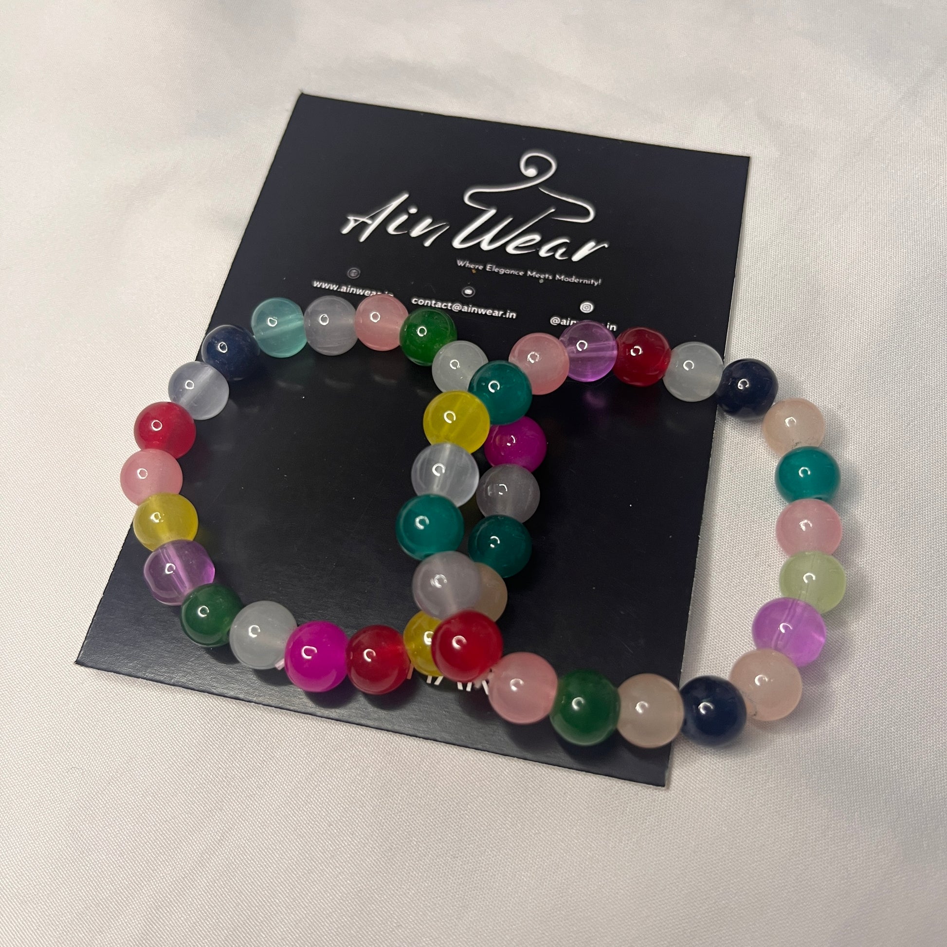 Multi Colour Viral Bracelets (Set Of 2) Ain Wear