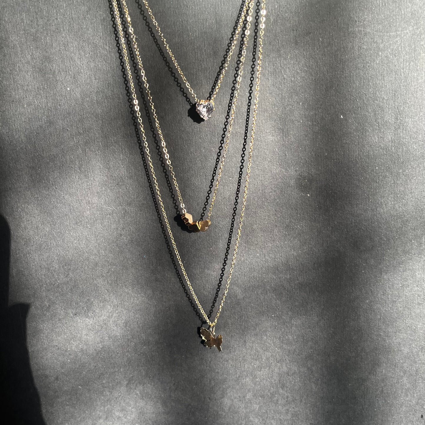 Heart & Butterfly Necklace