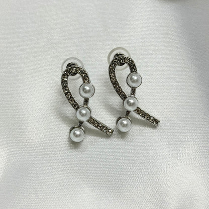 Silver-Toned Drop Earrings