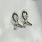 Silver-Toned Drop Earrings