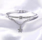 Silver Plated Star Studded Bracelet
