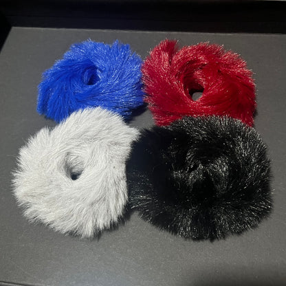 Cute Plush Hair Bands (Set Of 4)