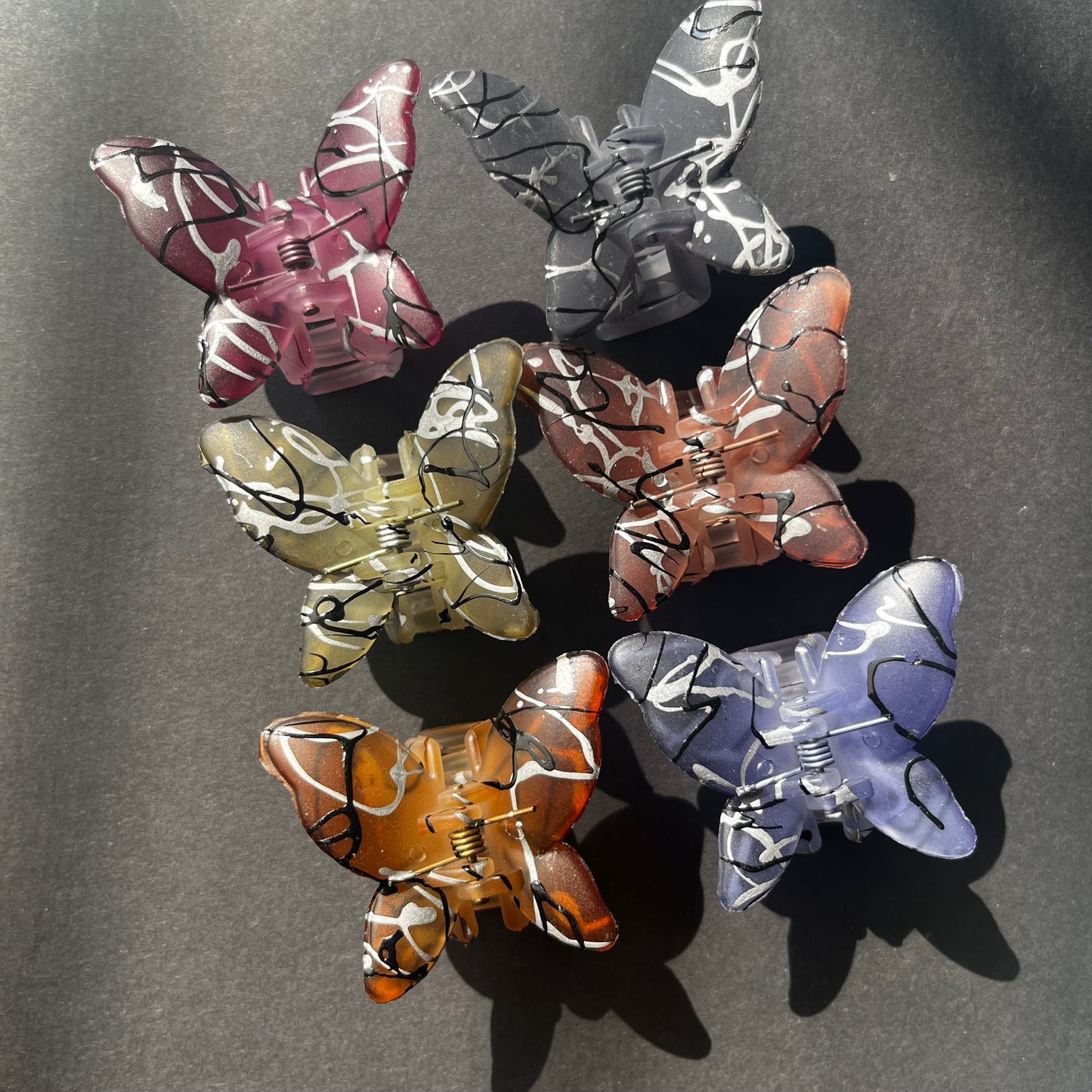 Butterfly Hair Clips (Set Of 6)