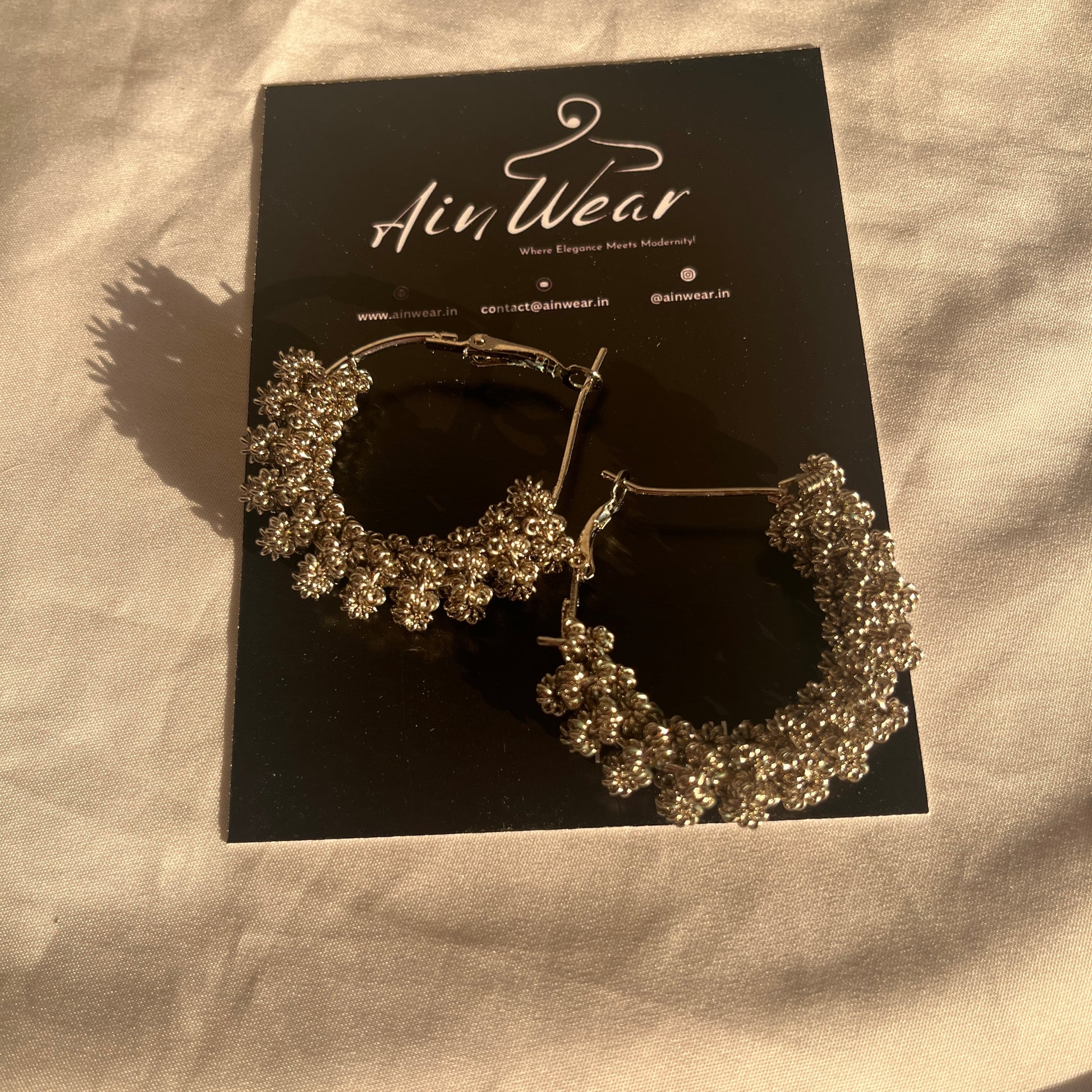 Oxidised Silver Plated Earrings Ain Wear - Where Elegance Meets Modernity!