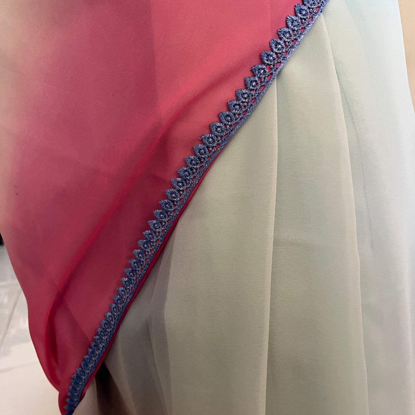 Viral Cotton Candy Ombre Saree