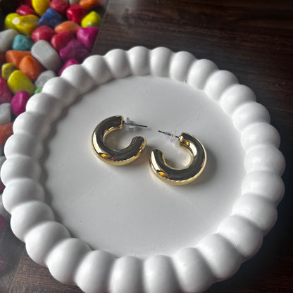 Golden Hoop Earrings