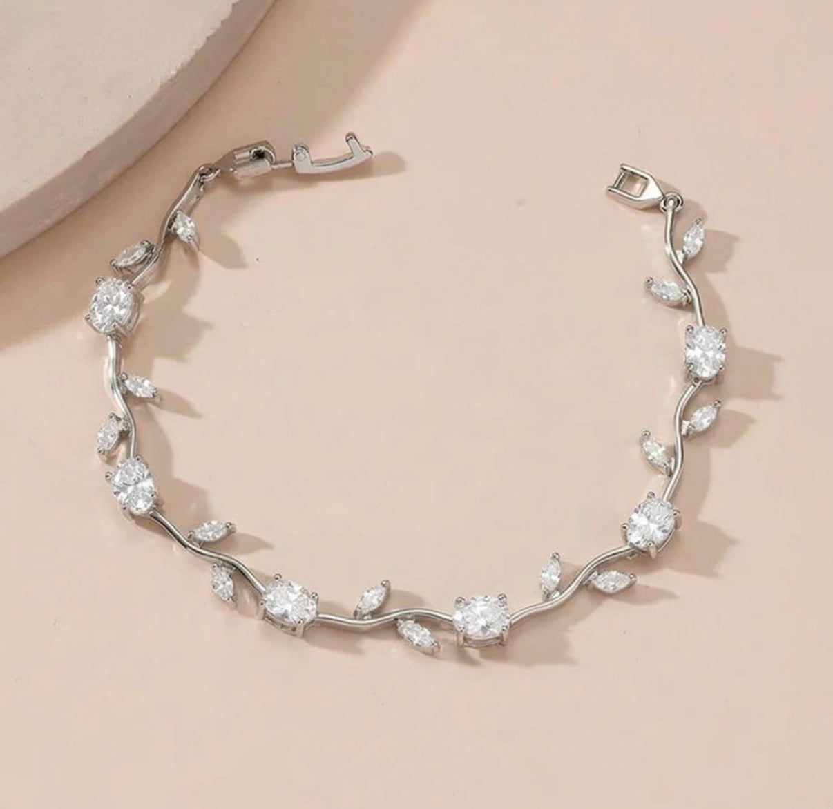 Viral Silver Tulip Anti Tarnish Bracelet