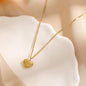 Gold Plated Stainless Steel Anti Tarnish Love Heart Pendant