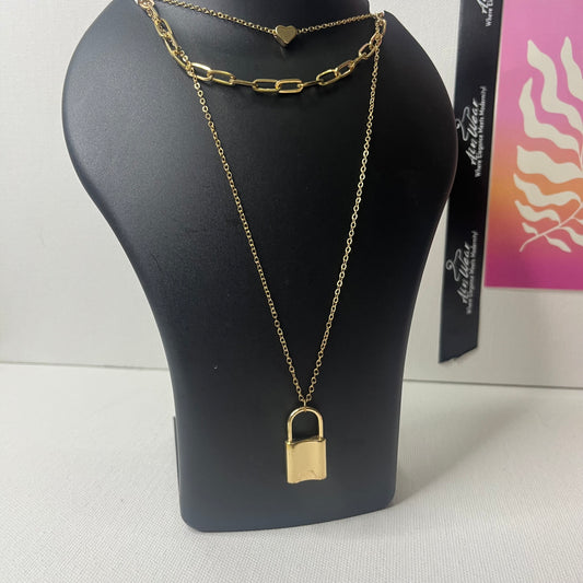 Heart & Lock Necklace