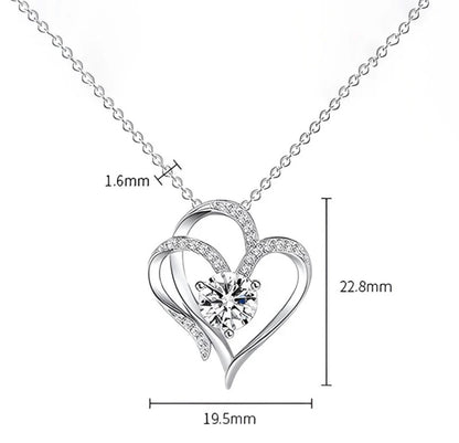Viral Anti Tarnish American Diamond Studded Heart Pendant