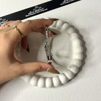 Silver Plated Star Studded Bracelet
