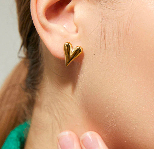 Mini Heart Anti Tarnish Earrings