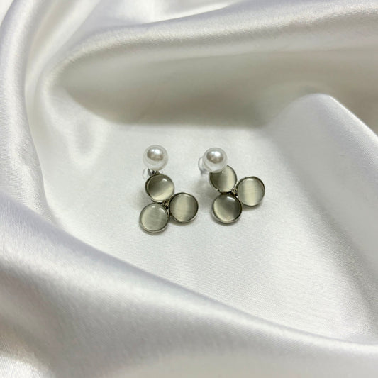 Silver-toned Dangle Korean Earring