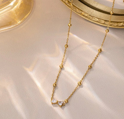 Viral Dainty Bow Anti Tarnish Pendant