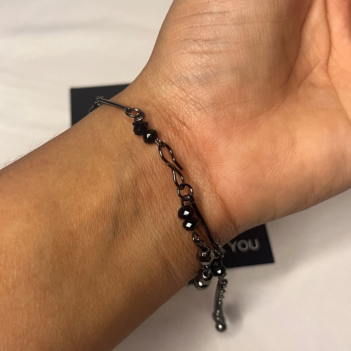 Black & Silver Adjustable Bracelet