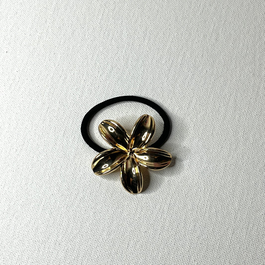 Golden Flower Haircuff Hair Tie