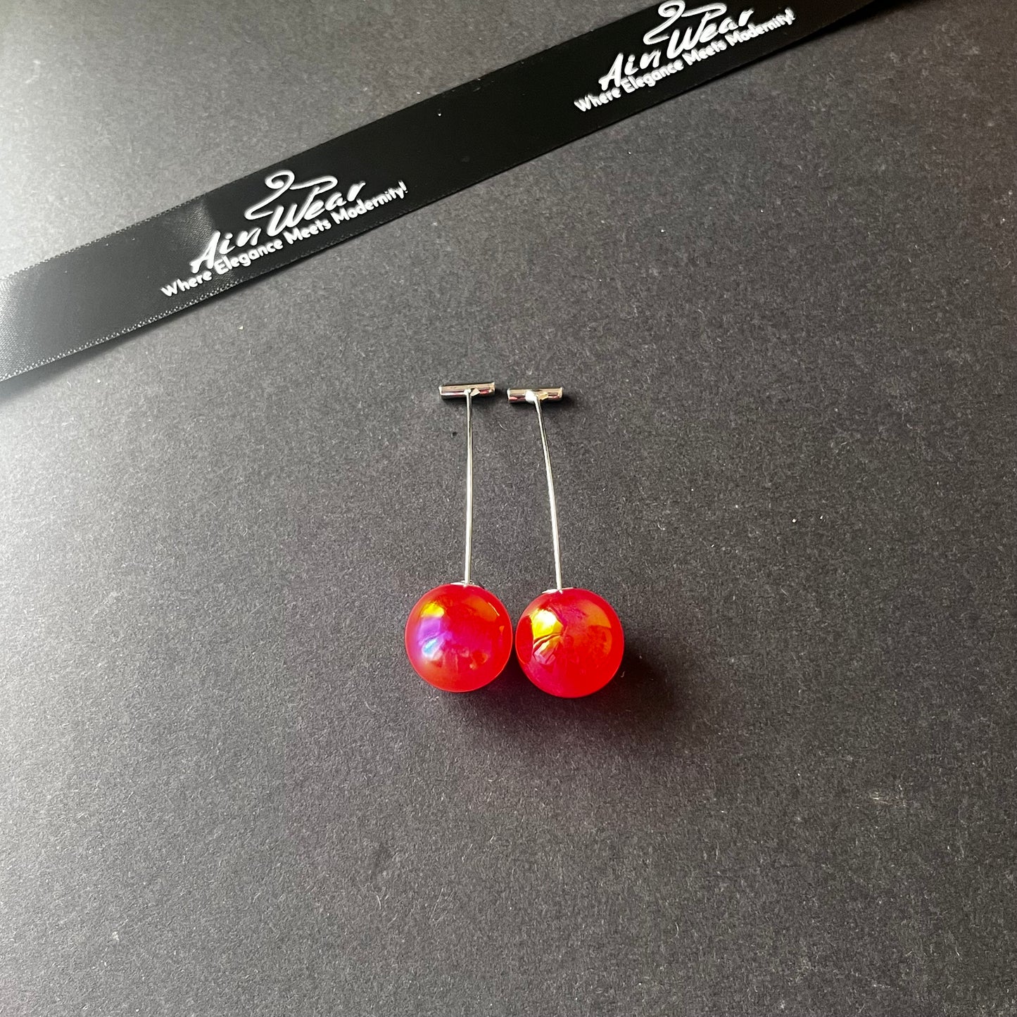 Aesthetic Red Cherry Earrings